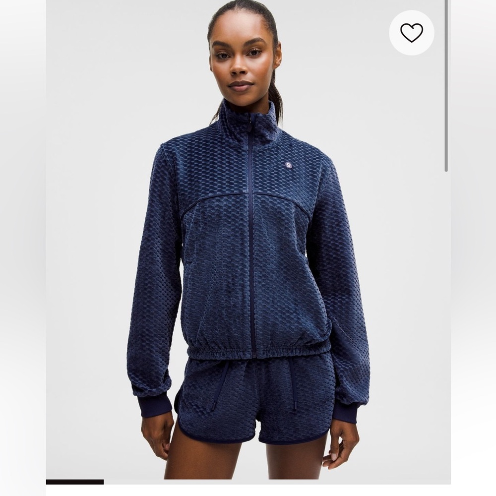 lululemon court rival velvet terry tennis jacket
